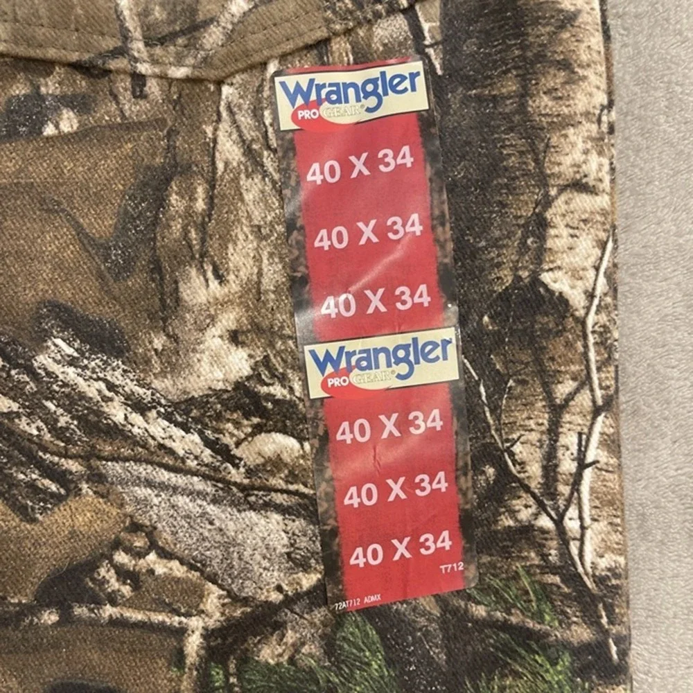 Wrangler ProGear Series Mens 40x34 Realtree Xtra Camouflage Jeans PG001AX Cotton